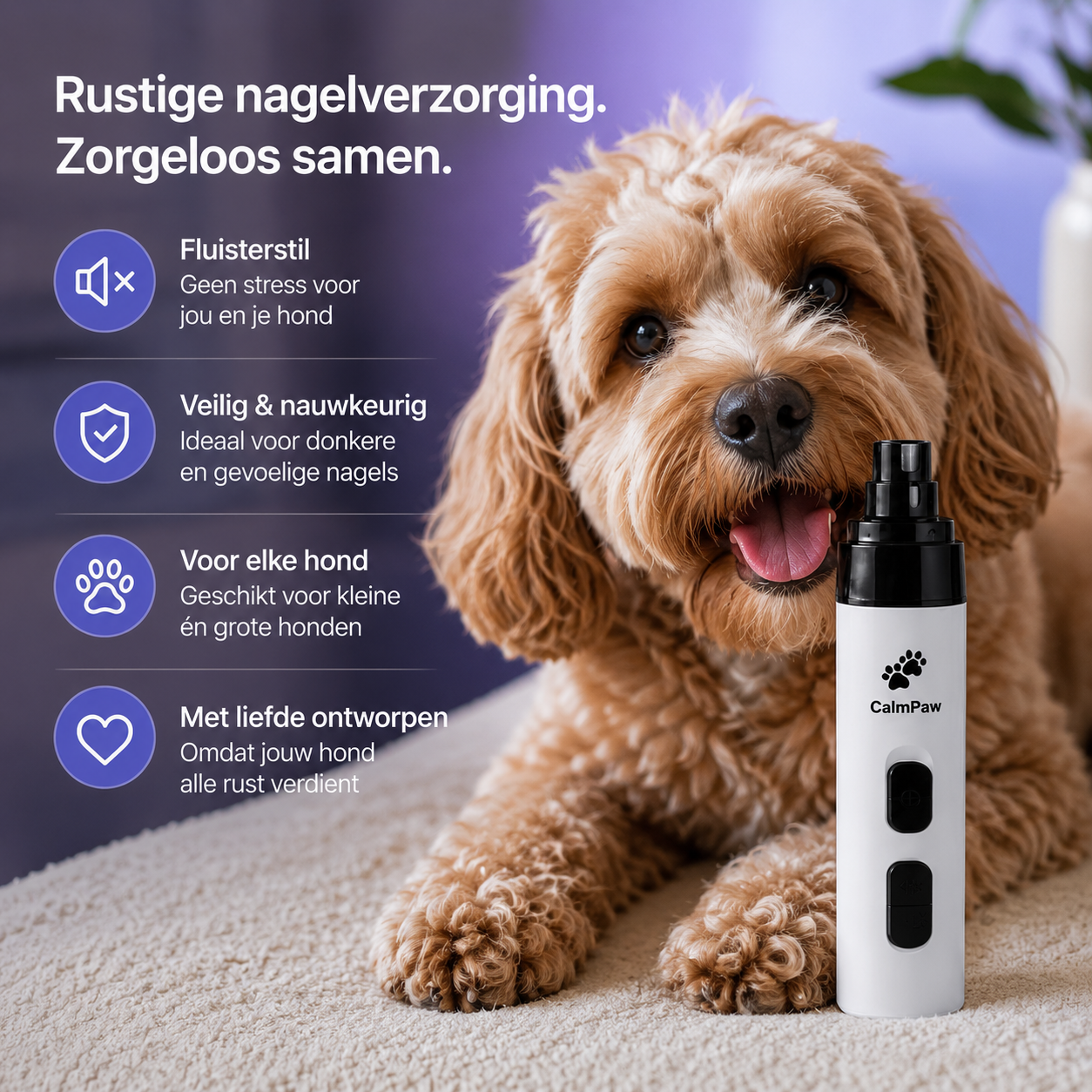 CalmPaw – Stressvrije nagelverzorging voor honden