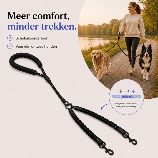 Vaelo Schokdempende Hondenriem